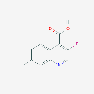 4-Quinolinecarboxylic acid, 3-fluoro-5,7-dimethyl-