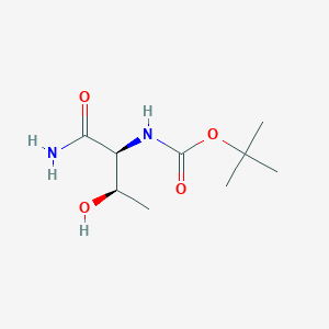 molecular formula C9H18N2O4 B11888250 tert-Butyl ((2S,3R)-1-amino-3-hydroxy-1-oxobutan-2-yl)carbamate CAS No. 80082-48-0