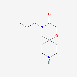 molecular formula C11H20N2O2 B11888277 4-Propyl-1-oxa-4,9-diazaspiro[5.5]undecan-3-one 