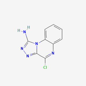 molecular formula C9H6ClN5 B11888283 4-Chloro-[1,2,4]triazolo[4,3-A]quinoxalin-1-amine CAS No. 494206-13-2