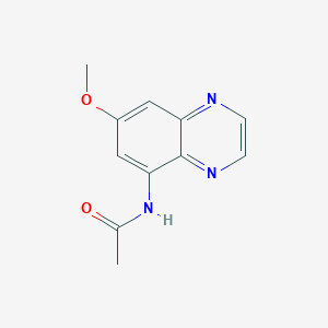 molecular formula C11H11N3O2 B11888290 N-(7-methoxyquinoxalin-5-yl)acetamide CAS No. 7403-15-8