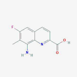 8-Amino-6-fluoro-7-methylquinoline-2-carboxylic acid