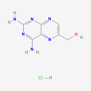 molecular formula C7H9ClN6O B118883 (2,4-二氨基蝶啶-6-基)甲醇盐酸盐 CAS No. 73978-41-3