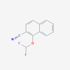 molecular formula C12H7F2NO B11888323 1-(Difluoromethoxy)-2-naphthonitrile 