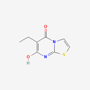 molecular formula C8H8N2O2S B1188833 6-ethyl-7-hydroxy-5H-[1,3]thiazolo[3,2-a]pyrimidin-5-one 