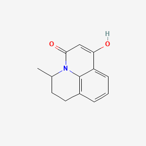 molecular formula C13H13NO2 B1188836 7-hydroxy-3-methyl-2,3-dihydro-1H,5H-pyrido[3,2,1-ij]quinolin-5-one 