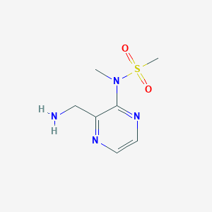 N-[3-(aminomethyl)pyrazin-2-yl]-N-methylmethanesulfonamide