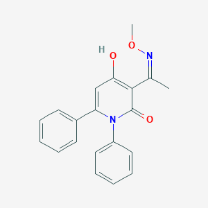 4-hydroxy-3-(N-methoxyethanimidoyl)-1,6-diphenyl-2(1H)-pyridinone