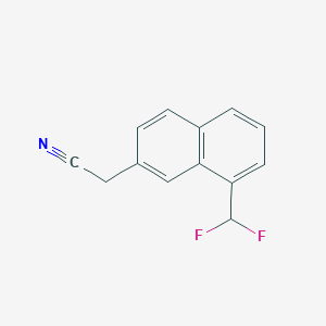 1-(Difluoromethyl)naphthalene-7-acetonitrile