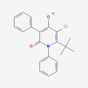 molecular formula C21H20ClNO2 B1188850 6-tert-butyl-5-chloro-4-hydroxy-1,3-diphenyl-2(1H)-pyridinone 
