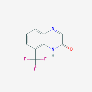 molecular formula C9H5F3N2O B11888530 8-(Trifluoromethyl)quinoxalin-2-ol 