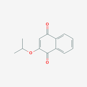 molecular formula C13H12O3 B11888533 1,4-Naphthalenedione, 2-(1-methylethoxy)- CAS No. 53626-49-6