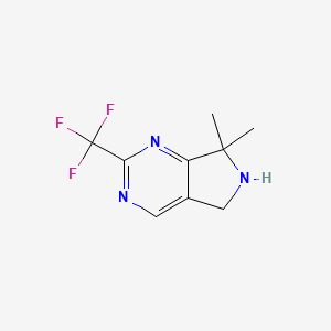 7,7-Dimethyl-2-(trifluoromethyl)-6,7-dihydro-5H-pyrrolo[3,4-D]pyrimidine