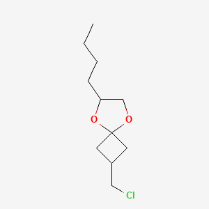 5,8-Dioxaspiro[3.4]octane, 6-butyl-2-(chloromethyl)-