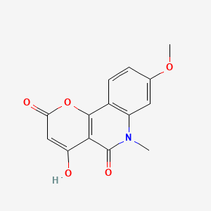 4-hydroxy-8-methoxy-6-methyl-2H-pyrano[3,2-c]quinoline-2,5(6H)-dione
