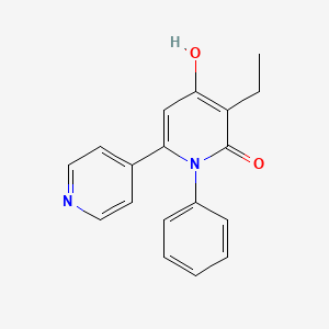 molecular formula C18H16N2O2 B1188856 4-hydroxy-3-ethyl-1-phenyl-2(1H)-4',6-bipyridin-2-one 