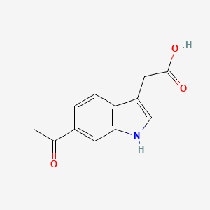 2-(6-acetyl-1H-indol-3-yl)acetic acid