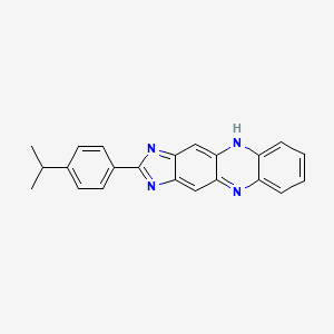 molecular formula C22H18N4 B1188859 2-(4-isopropylphenyl)-1H-imidazo[4,5-b]phenazine 