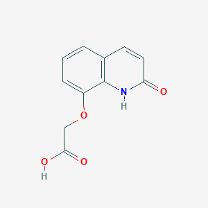 molecular formula C11H9NO4 B11888596 [(2-Oxo-1,2-dihydroquinolin-8-yl)oxy]acetic acid CAS No. 58898-79-6