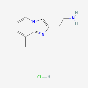 molecular formula C10H14ClN3 B11888647 2-(8-Methylimidazo[1,2-a]pyridin-2-yl)ethanamine hydrochloride 