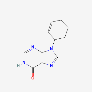 9-(Cyclohex-2-en-1-yl)-3,9-dihydro-6h-purin-6-one