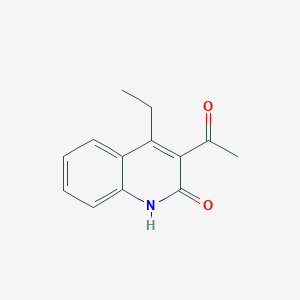 1-(4-Ethyl-2-hydroxyquinolin-3-yl)ethanone