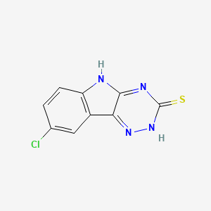 molecular formula C9H5ClN4S B1188873 8-chloro-5H-[1,2,4]triazino[5,6-b]indole-3-thiol 