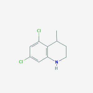 molecular formula C10H11Cl2N B11888755 5,7-Dichloro-4-methyl-1,2,3,4-tetrahydroquinoline 