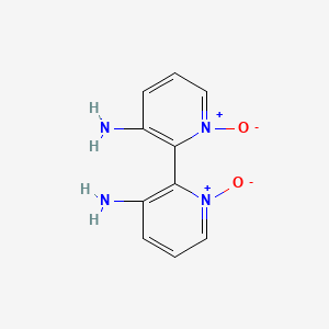 molecular formula C10H10N4O2 B1188879 3,3'-Diamino-2,2'-bipyridine 1,1'-dioxide 