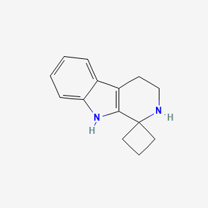 molecular formula C14H16N2 B11888805 2',3',4',9'-Tetrahydrospiro[cyclobutane-1,1'-pyrido[3,4-B]indole] 