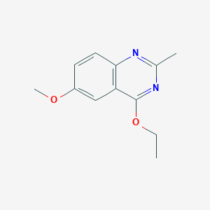 molecular formula C12H14N2O2 B11888808 4-Ethoxy-6-methoxy-2-methylquinazoline 