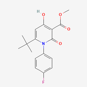 Methyl 6-tert-butyl-1-(4-fluorophenyl)-4-hydroxy-2-oxo-1,2-dihydro-3-pyridinecarboxylate