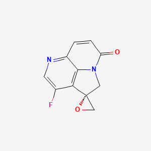 (R)-3'-Fluorospiro[oxirane-2,4'-pyrrolo[3,2,1-de][1,5]naphthyridin]-7'(5'H)-one