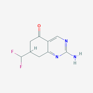 2-Amino-7-(difluoromethyl)-7,8-dihydroquinazolin-5(6H)-one