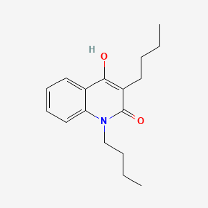 molecular formula C17H23NO2 B1188884 1,3-Dibutyl-2-hydroxyquinolin-4-one 