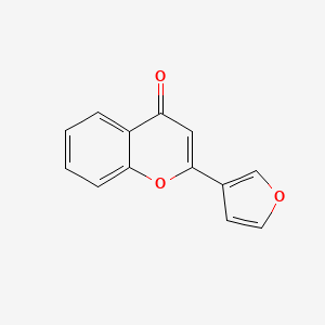 4H-1-Benzopyran-4-one, 2-(3-furanyl)-