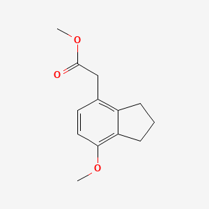 methyl 2-(7-methoxy-2,3-dihydro-1H-inden-4-yl)acetate