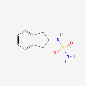 molecular formula C9H12N2O2S B11888917 N-(2,3-Dihydro-1H-inden-2-yl)sulfuric diamide 