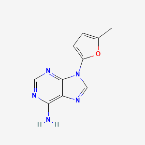 molecular formula C10H9N5O B11888929 9-(5-Methylfuran-2-yl)-9H-purin-6-amine CAS No. 6979-90-4