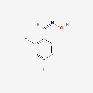 molecular formula C7H5BrFNO B11888930 4-Bromo-2-fluorobenzaldoxime CAS No. 901309-00-0