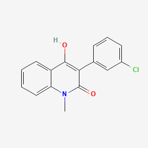 molecular formula C16H12ClNO2 B1188895 3-(3-chlorophenyl)-4-hydroxy-1-methyl-2(1H)-quinolinone 