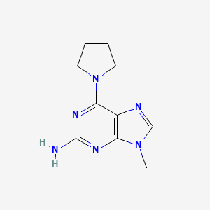 9H-Purin-2-amine, 9-methyl-6-(1-pyrrolidinyl)-