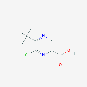 molecular formula C9H11ClN2O2 B11888982 5-(tert-Butyl)-6-chloropyrazine-2-carboxylic acid 