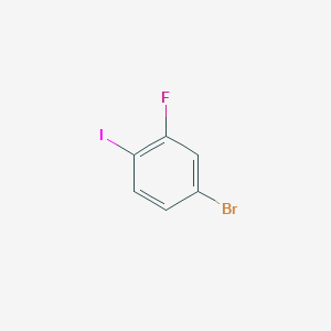 molecular formula C6H3BrFI B011889 4-溴-2-氟-1-碘苯 CAS No. 105931-73-5