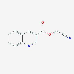 molecular formula C12H8N2O2 B11889014 Cyanomethyl Quinoline-3-carboxylate CAS No. 25283-64-1