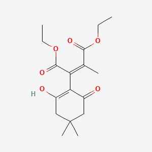 Diethyl 2-(2-hydroxy-4,4-dimethyl-6-oxo-1-cyclohexen-1-yl)-3-methyl-2-butenedioate