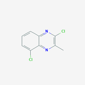 molecular formula C9H6Cl2N2 B11889025 2-Chloro-5-chloro-3-methylquinoxaline 