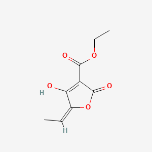 molecular formula C9H10O5 B1188903 Ethyl 5-ethylidene-4-hydroxy-2-oxo-2,5-dihydro-3-furancarboxylate 