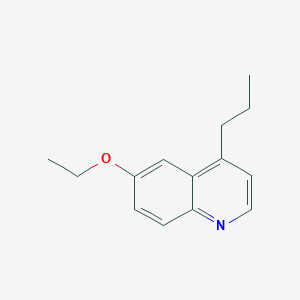 molecular formula C14H17NO B11889034 6-Ethoxy-4-propylquinoline 