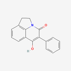 molecular formula C17H13NO2 B1188904 6-hydroxy-5-phenyl-1,2-dihydro-4H-pyrrolo[3,2,1-ij]quinolin-4-one 